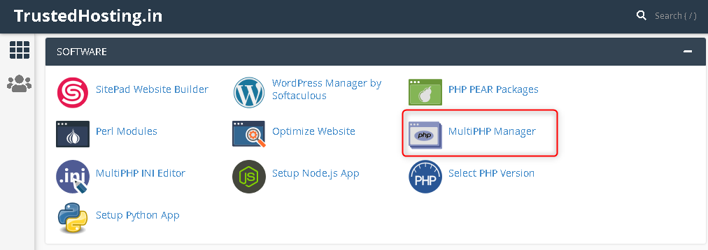 How to change php version using MultiPHP Manager