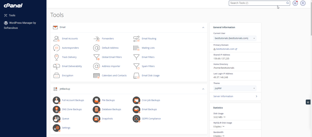 User Manager – Cpanel
