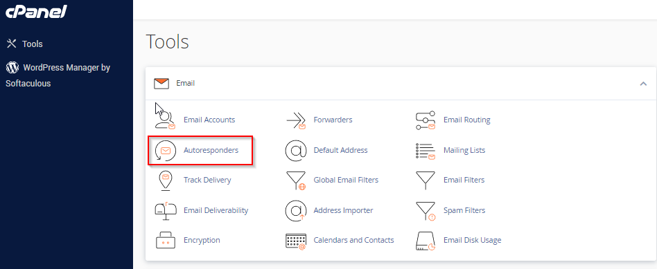 Autoresponder – cPanel