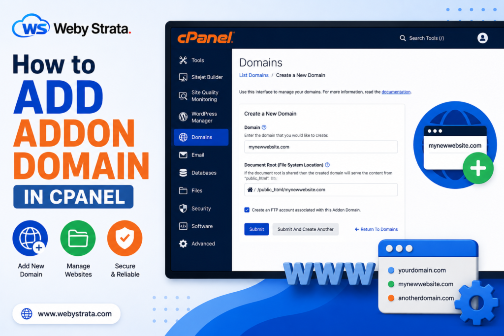 How to Add an Addon Domain in cPanel