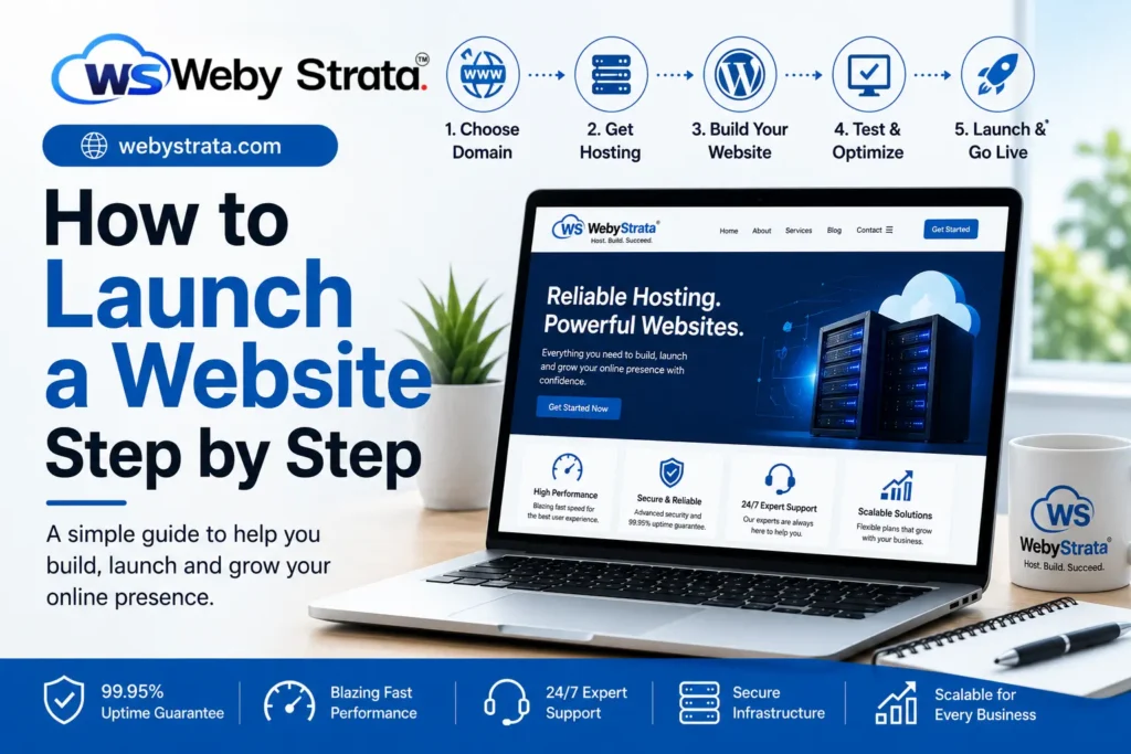 How to Launch a Website Step by Step Beginner’s Guide 2026