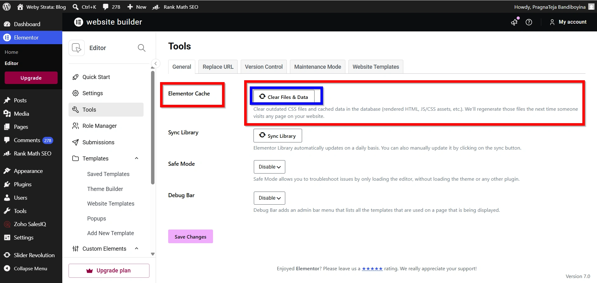 how-to-clear-elementor-cache-in-wordpress