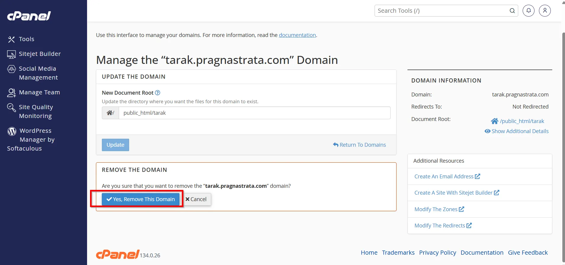 how-to-remove-a-domain-name-from-cpanel