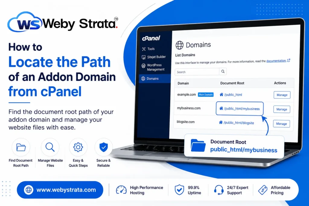 How to Locate the Path of an Addon Domain from cPanel