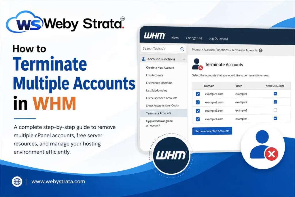 How to Terminate Multiple Accounts in WHM