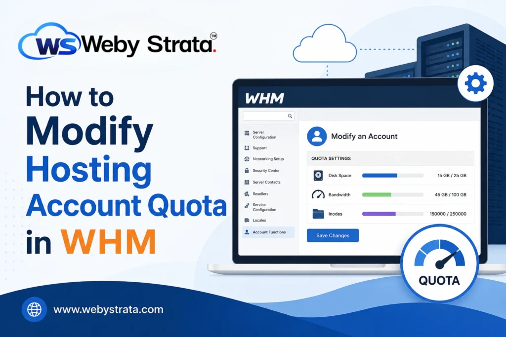 How to Modify Hosting Account Quota in WHM
