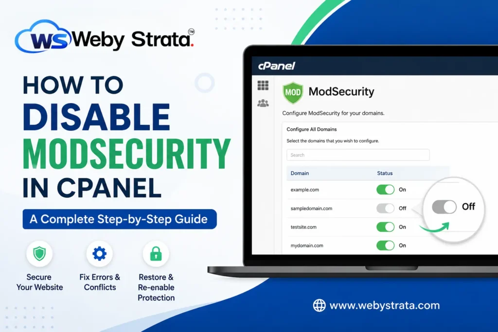 How to Disable ModSecurity in cPanel