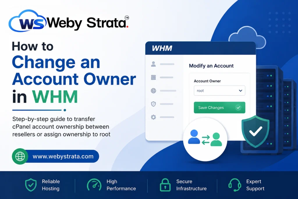 How to Change an Account Owner in WHM