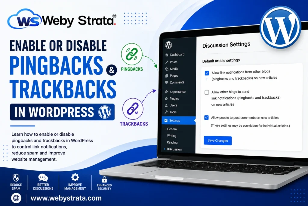 Enable or Disable Pingbacks and Trackbacks in WordPress