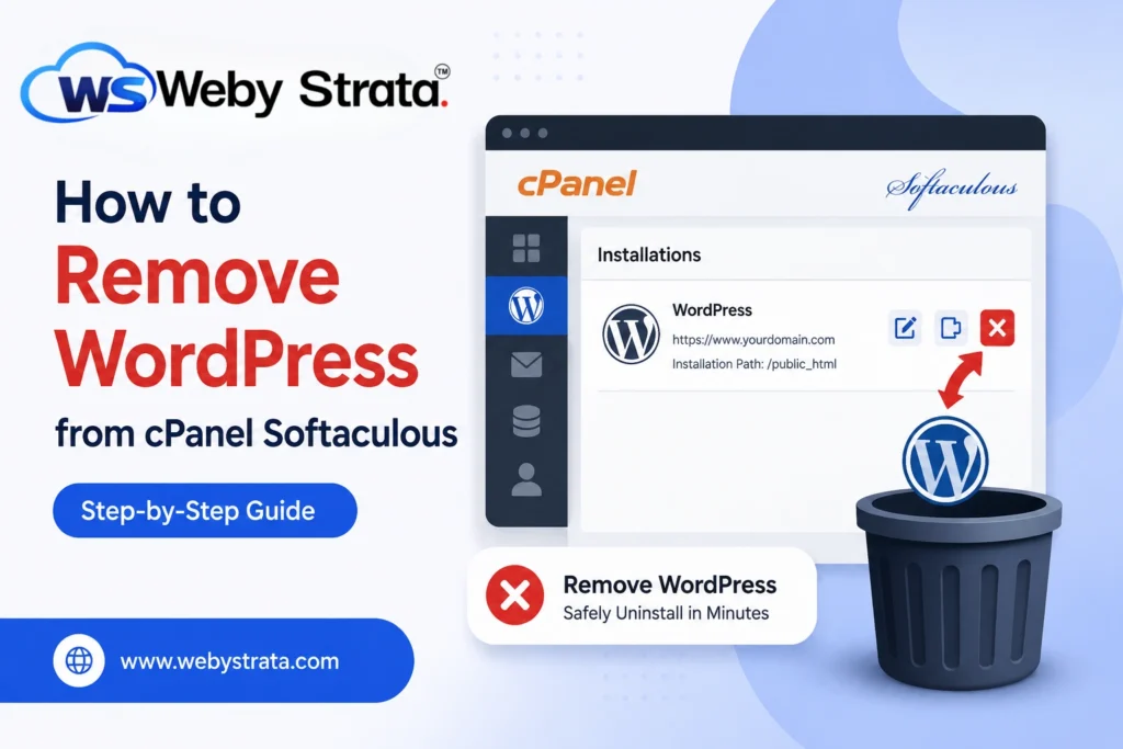 How to Remove WordPress from cPanel Softaculous