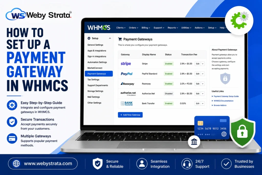 How to Set Up a Payment Gateway in WHMCS