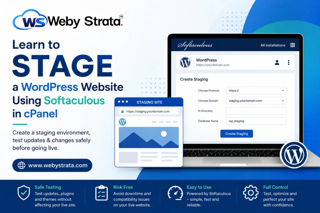 Learn to Stage a WordPress Website via Softaculous in cPanel