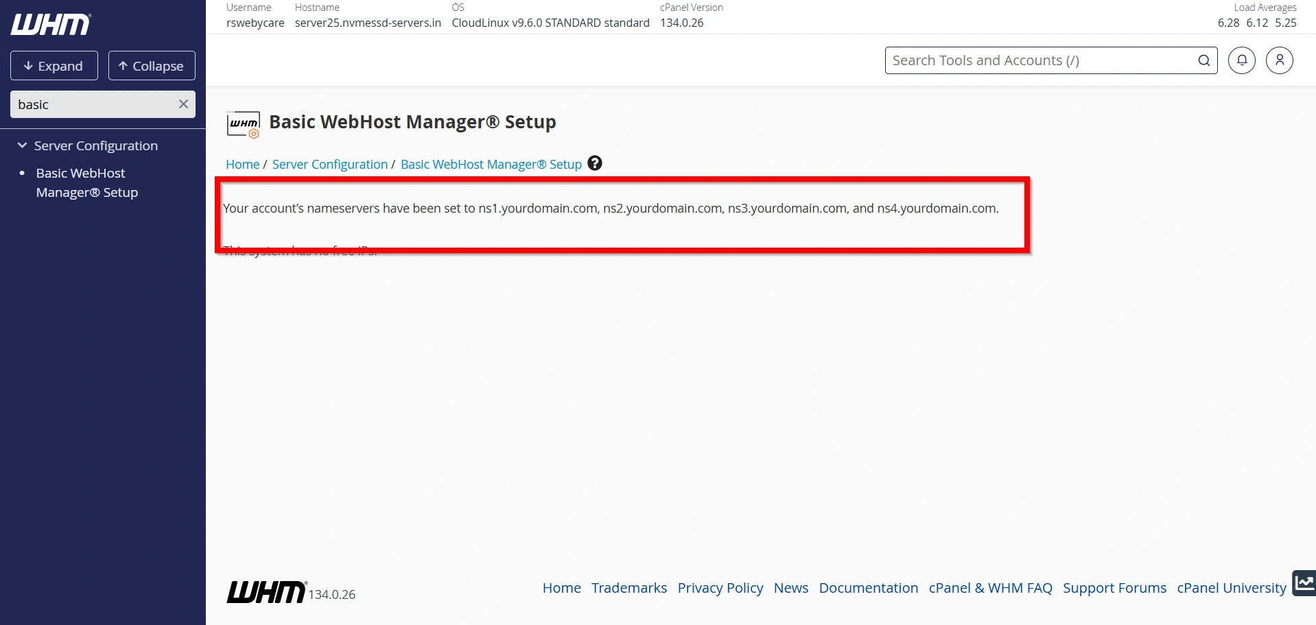 how-to-Manage-nameservers-in-whm