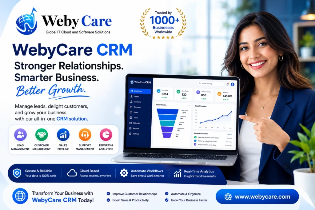WebyCare CRM: The Smarter Way to Manage Your Entire Business
