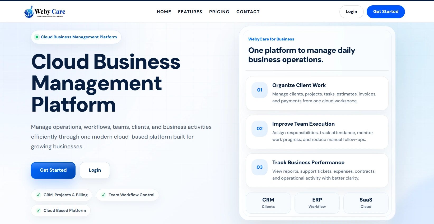 WebyCare-CRM-Dashboard