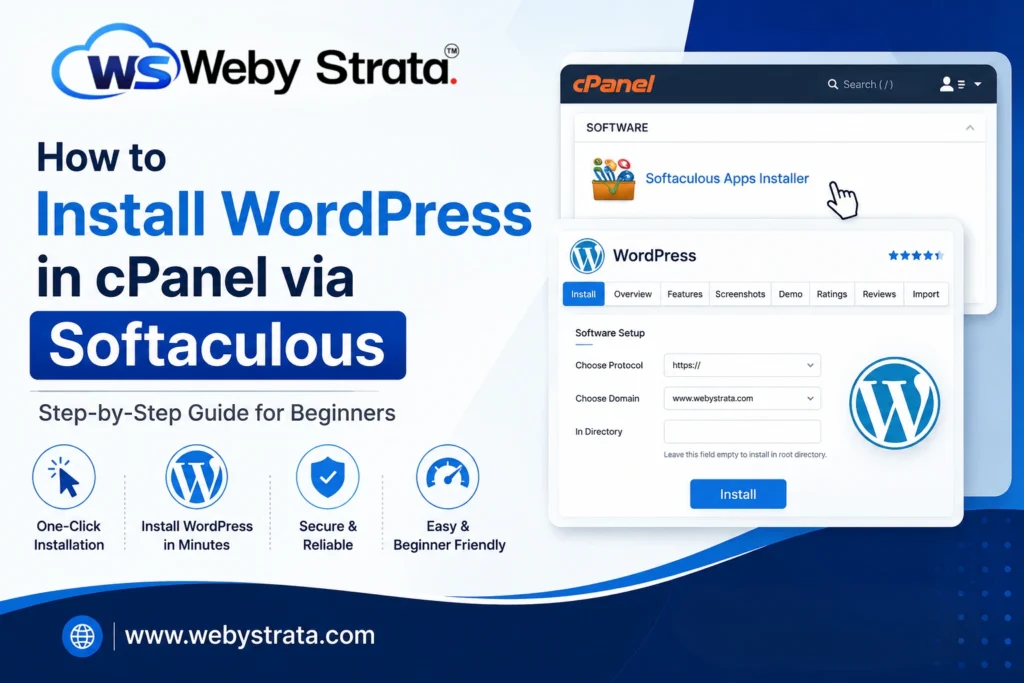 How to Install WordPress in cPanel via Softaculous