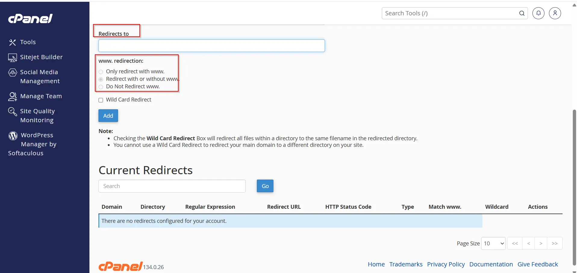 How to Create a URL Redirect from cPanel
